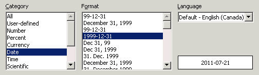 Formatting a Date