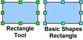 Rectangle Tool Handles