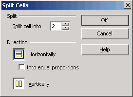 Splitting cells box
