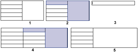 Merging columns samples