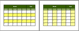 Alternating row/column colours