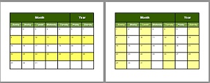 Alternating row/column colours