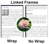 Linked Frames text wrapping